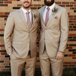 Men’s 3 Piece Tan Suit